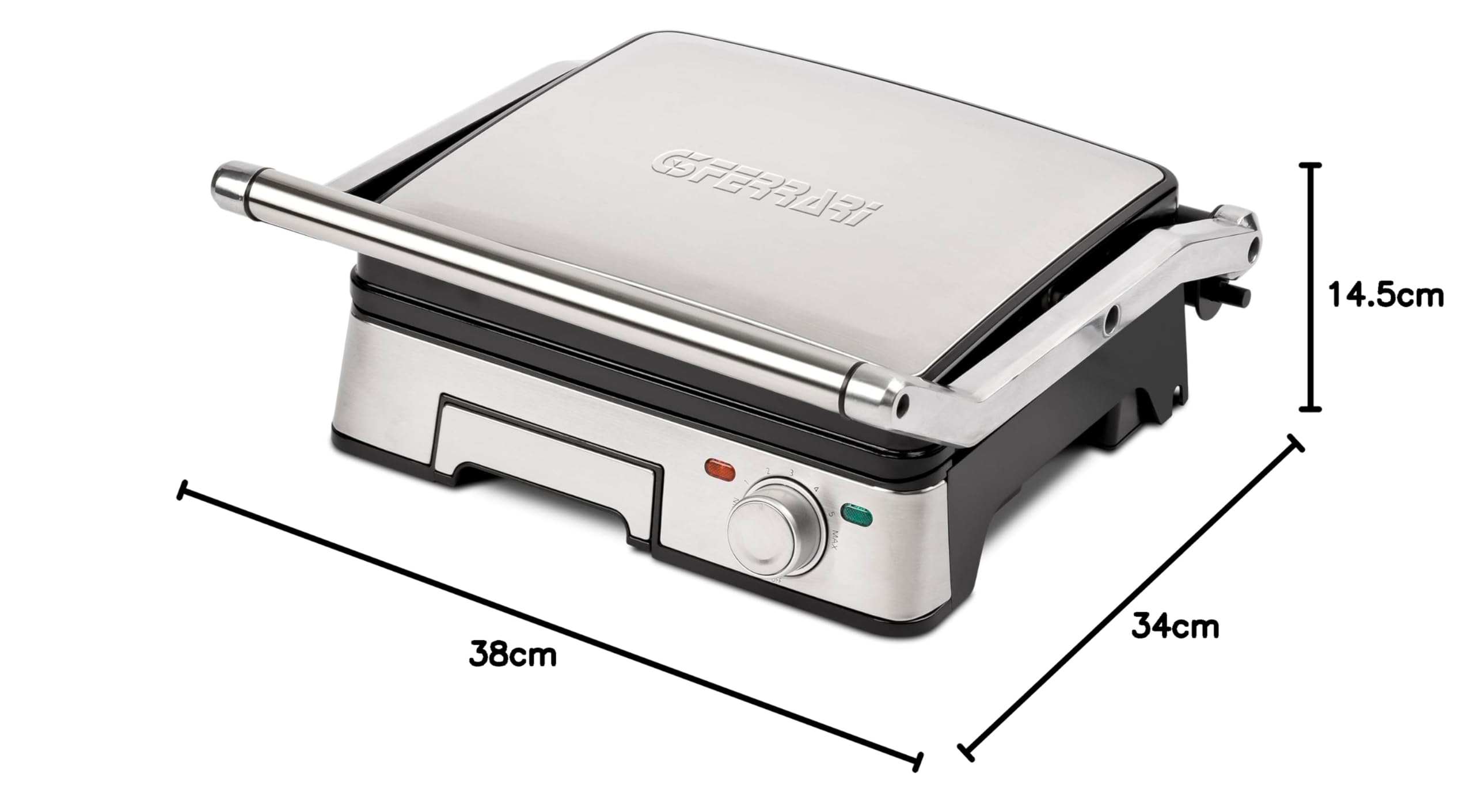 G3 Ferrari G10185 Bistecchiera "Lavica INOX", 2200W