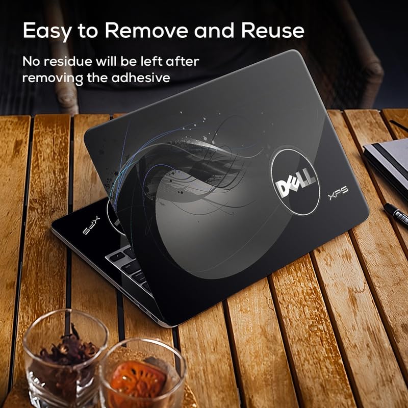 Image of Galaxsia DSGN 286 Full Body Laptop Skin Bubble-Free| Laminated & Removable | HD Quality Sticker for Laptops Upto 15.6 Inches Compatible with DELL