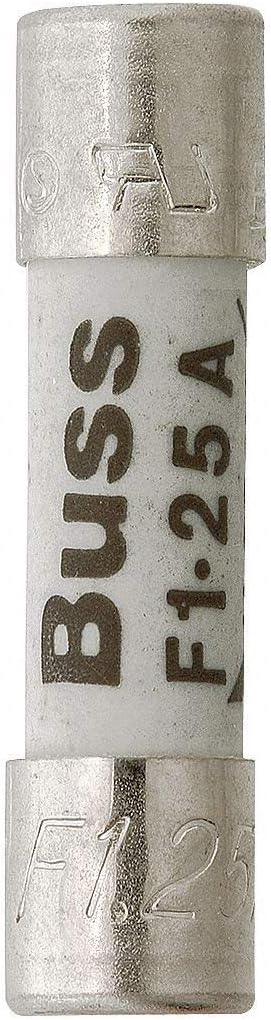 Bussmann GDA-100MA 100 Mamp Ceramic Fast Acting, High Breaking Capacity Cartridge 250 V Ul Recognized, 5 Pack