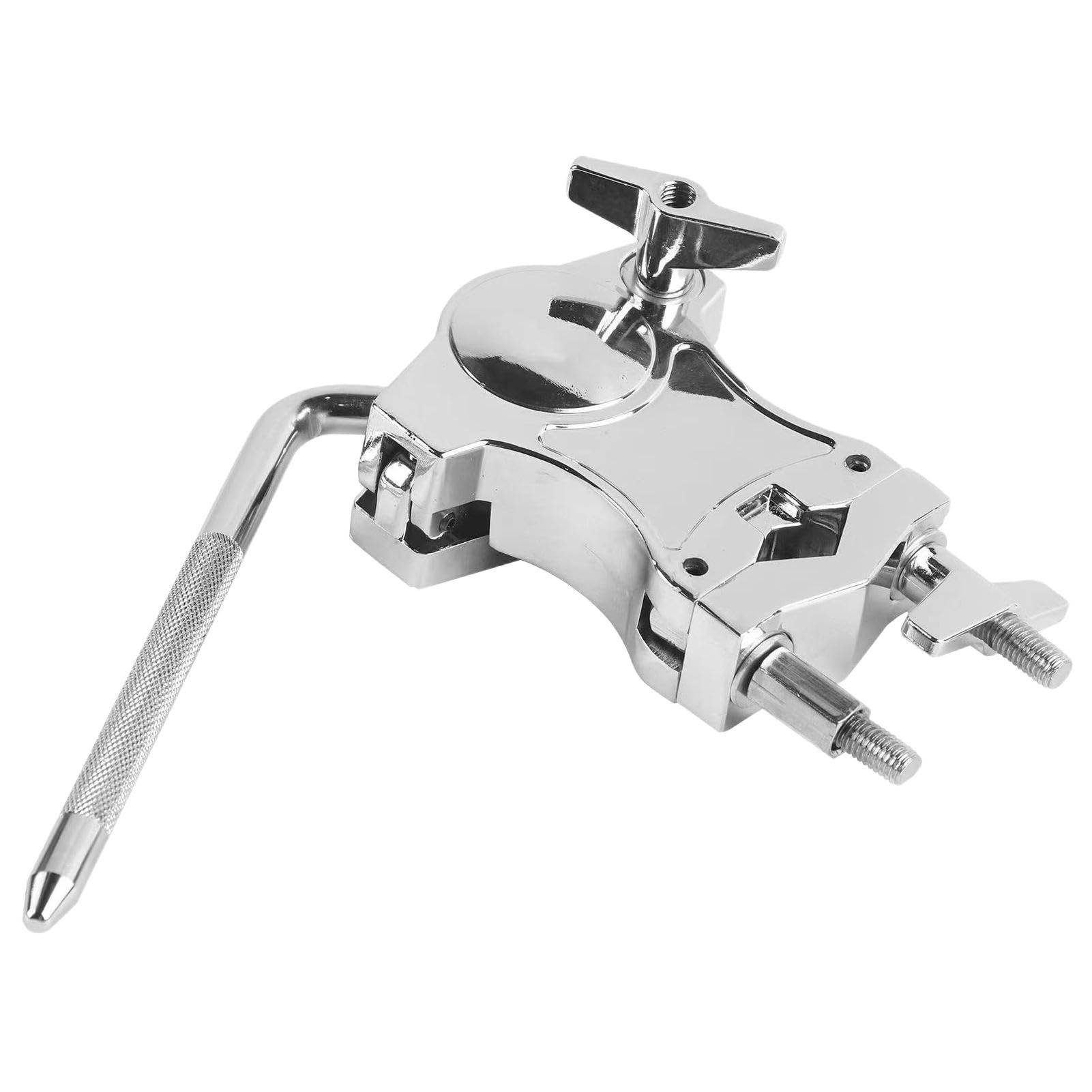 Accesorios de soporte de batería para Bateria – Soporte Tom de aleación de zinc – Estante de tambor, accesorio multifunción para instrumentos, mango giratorio de 360 grados