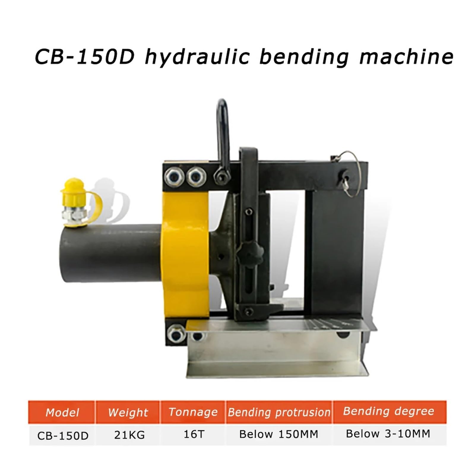Giętarka do Metalu 16T CB-150D Hydrauliczna giętarka do szyn miedzianych, grubość 10 mm, Hydrauliczne narzędzie gięcia Narzędzie miedzi