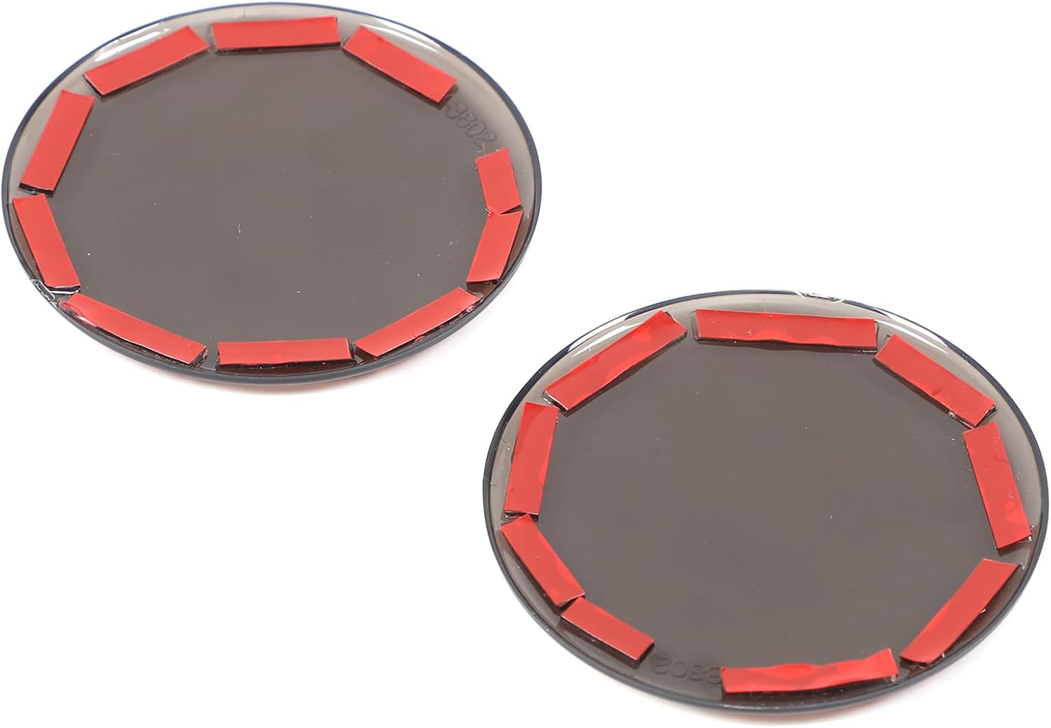 Front Rear Tailgate Logo Frame Tinted Cover Compatible with Alfa Romeo Stelvio 2017-2025, Car Exterior Emblem Decoration Accessories (Black)