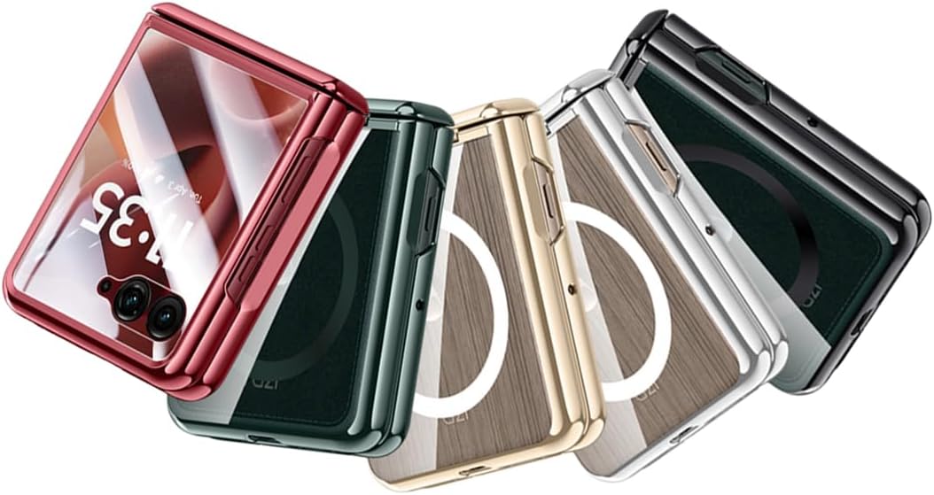 Nakedcellphone Electro Combo for Motorola RAZR Ultra 2025 Phone Case with Belt Clip Holster Holder - Built-in Screen Protector - Hinge Cover - Compatible with MagSafe - Black/Clear - Image 9