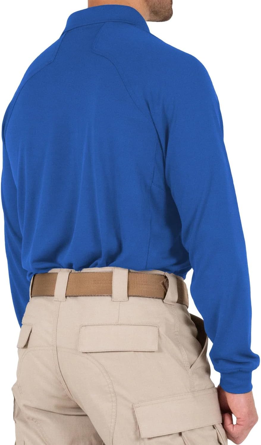 First Tactical Men's Performance Long Sleeve Polo - Image 3