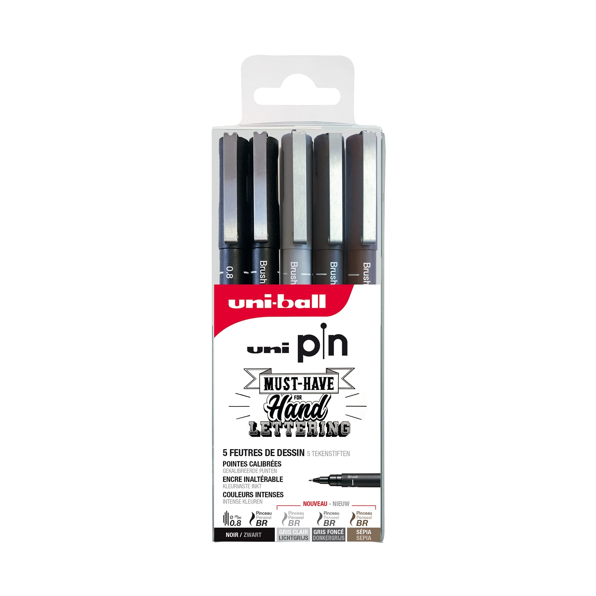 uni-ball - Uni Mitsubishi Pencil - Metalen pen 8 Uni-Pin teken- en
