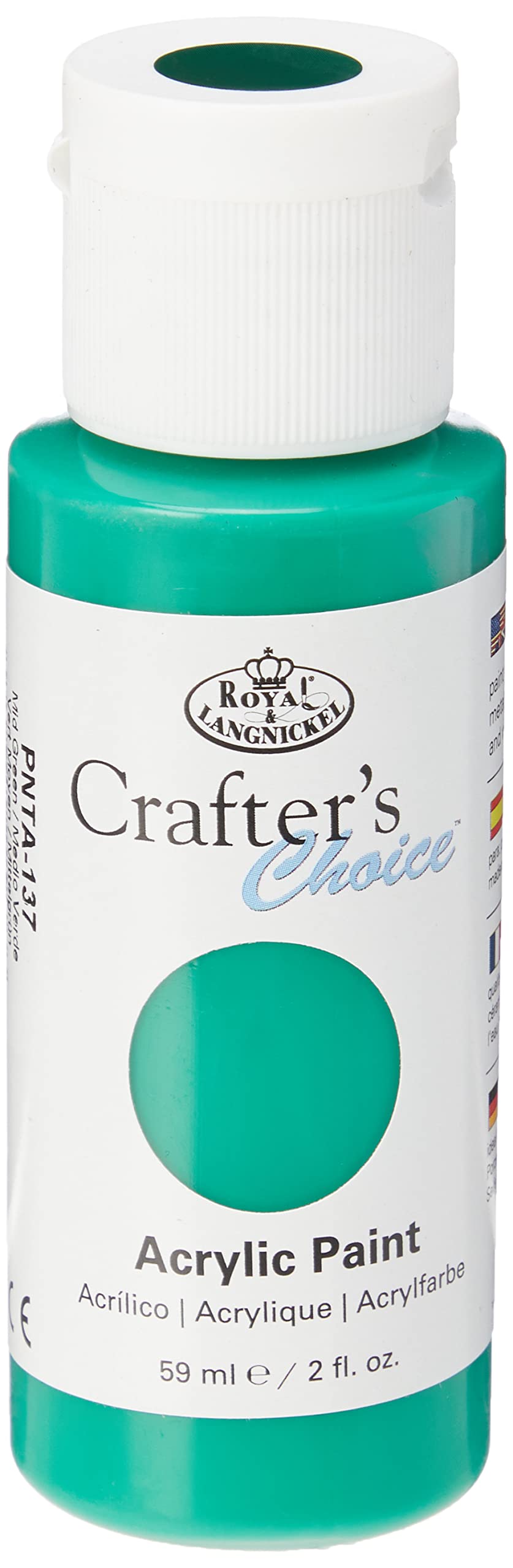 Crafters Choice - Acrylic Paint - Mid Green - 59ml