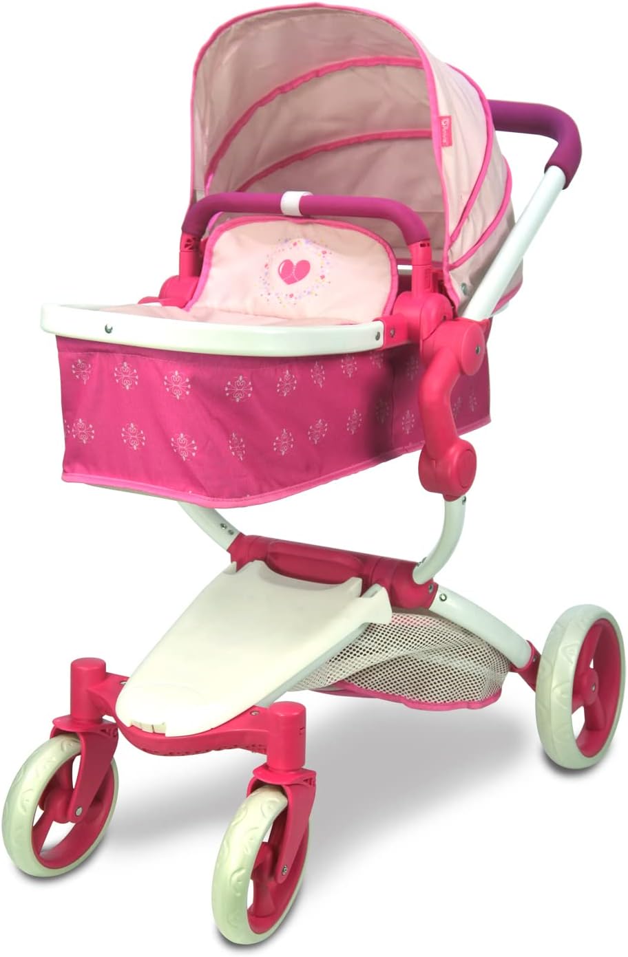 Anivia Cochecito de muñecas, Cochecito de muñecas, Cochecito de muñecas Cochecito y Cochecito Juguetes Regalo para niños, Muñecas adecuadas de hasta 20 Inch - Rosa