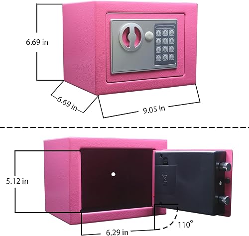 Miniatura 4 de Caja de seguridad digital electrónica con teclado de bloqueo de lujo, para el hogar, oficina, hotel, negocio, joyería, armas, efectivo,