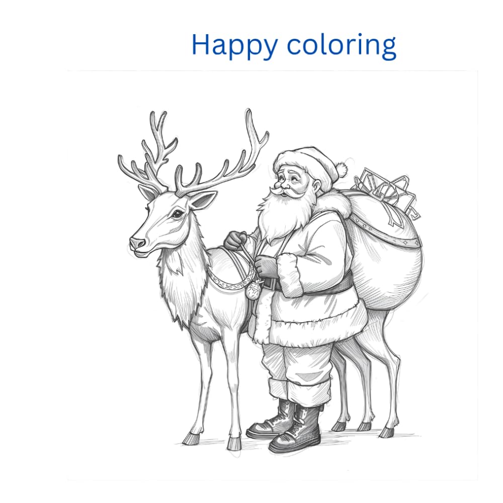 Christmas Coloring Book: Fun coloring book