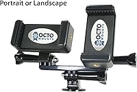 Vista 5 de Estabilizador de mano de dispositivo dual para teléfono celular o cámara GoPro. Compatible con iPhones, Samsung Galaxy, HTC, etc.