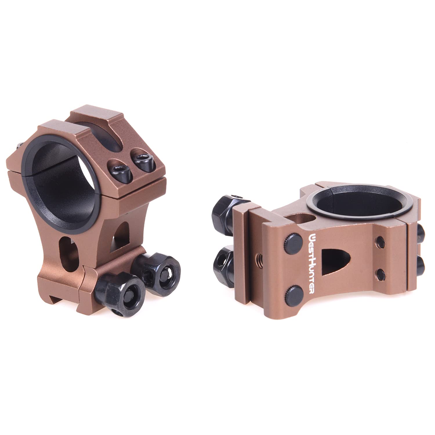 WestHunter Doppelmuttern Montageringe für 11 mm Schiene, 1" & 30mm