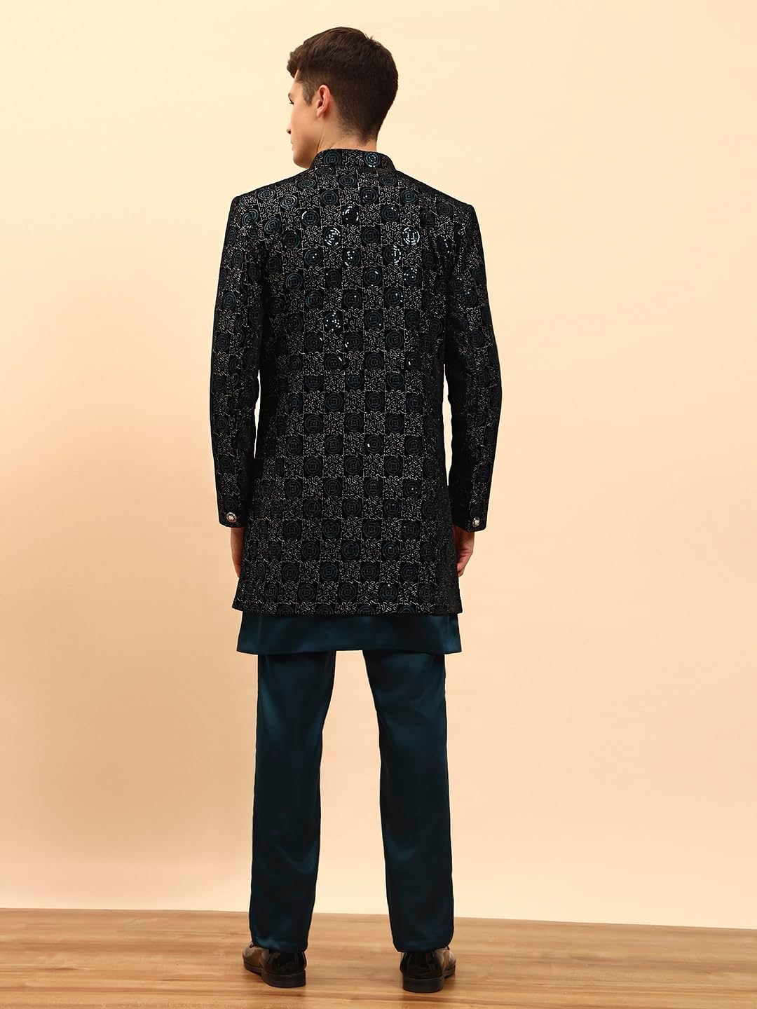 Pro-Ethic Style Developer Traditional Men’s Kurta Sherwani Set Wedding outfit Set (C-136) - Image 7