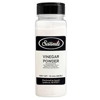 Sanniti Vinegar Powder, 16 oz | Concentrated Vinegar Flavor Powder | Ideal for Seasoning, Dry Rubs & Snack Applications