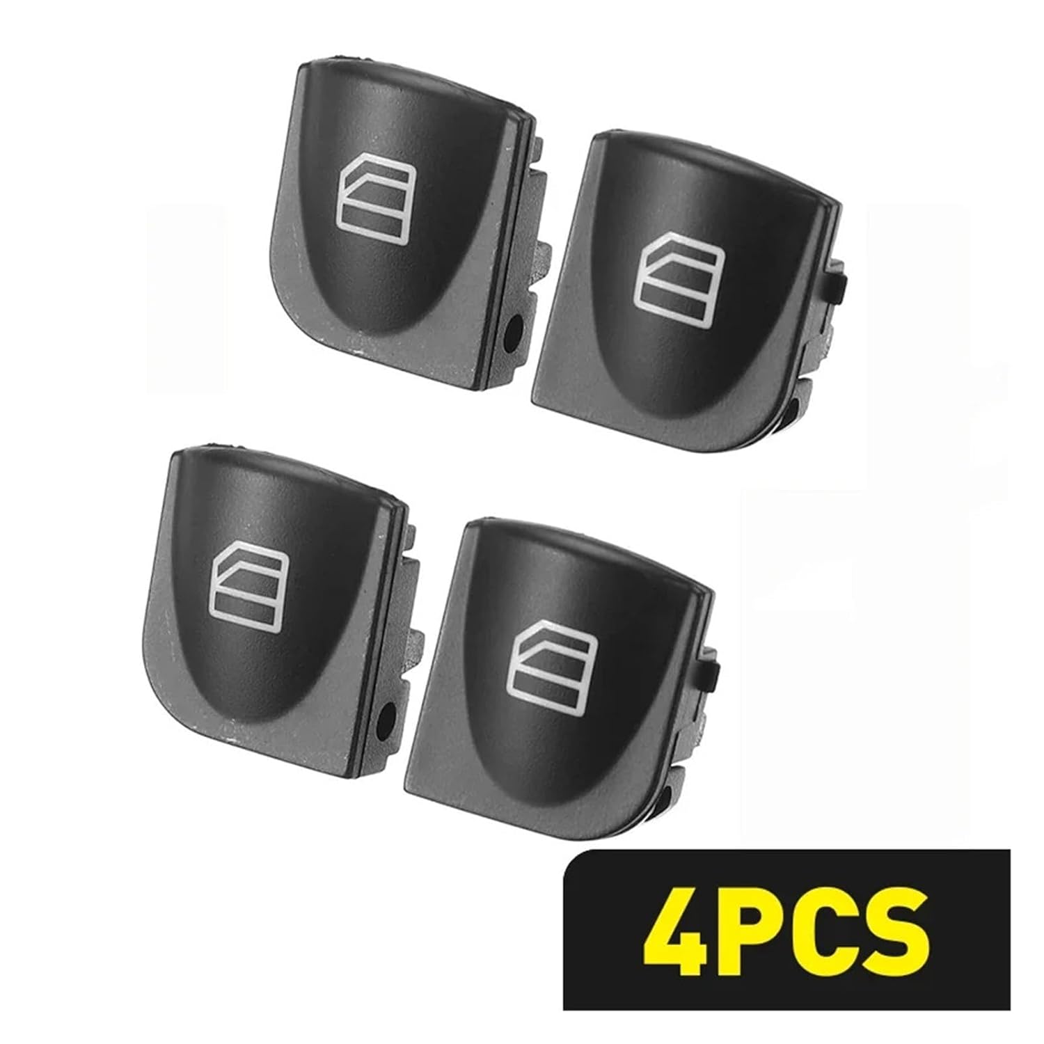 2/4Pcs Window Switch Console Cover Caps for W203 C230 C240 C280 OE2038200110 Interior Accessories(4Pcs)