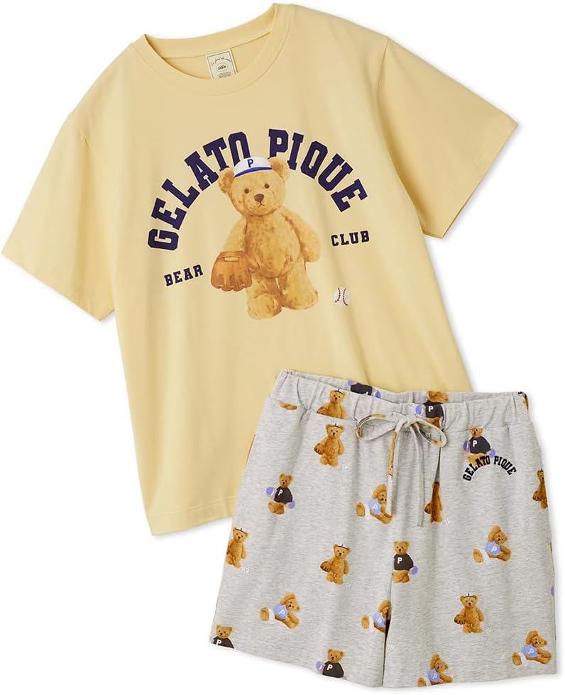 Amazon | [ジェラート ピケ] スポーティーベアワンポイントTシャツ&総