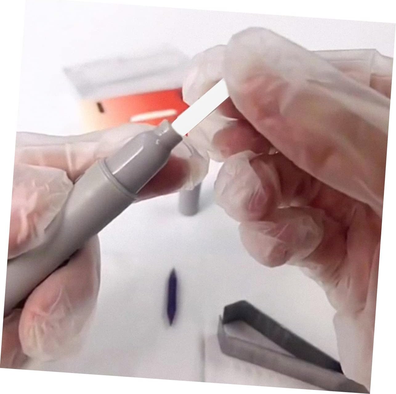 Ciieeo 20pcs Marker Pen Tip Paint Pen Nibs Paint Marker Replacement Brush Pens Tip Acrylic Markers Sketch Paint Markers 0.7mm Pen Points Pointy Nylon White School Supplies Student