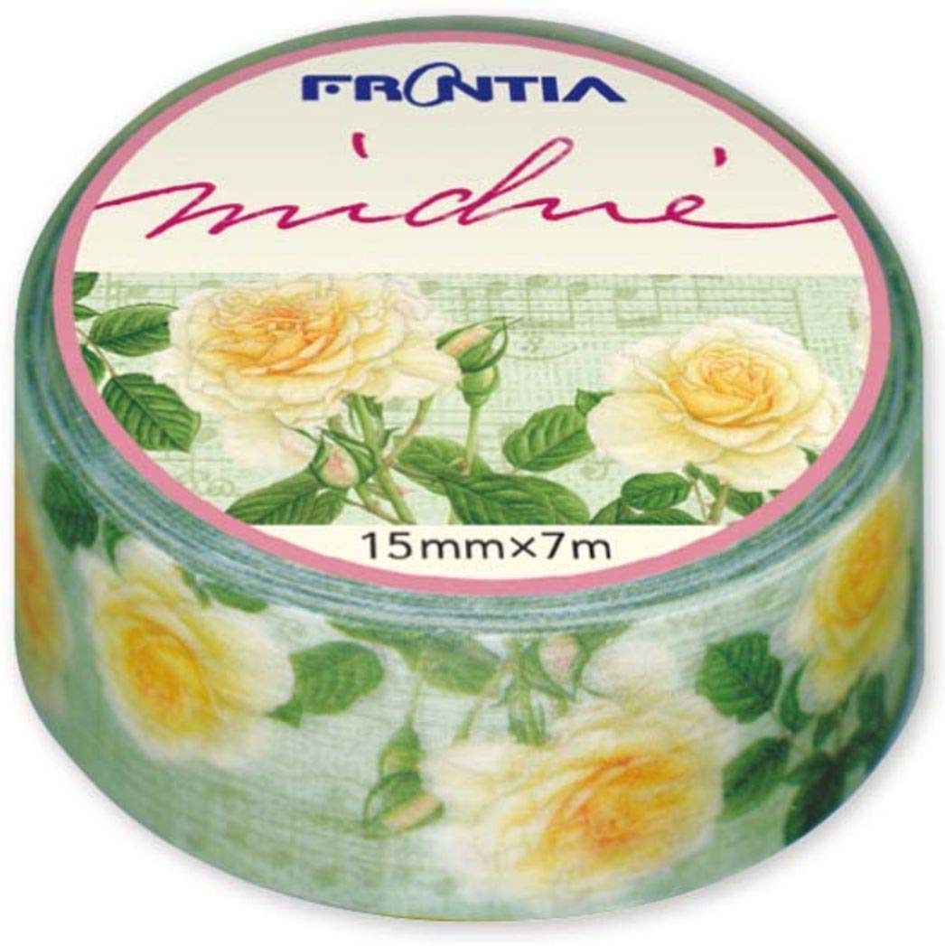 FrontiaMasking Tape Flower Froral 0.6"x7.6' 15mmx7m Japan Import
