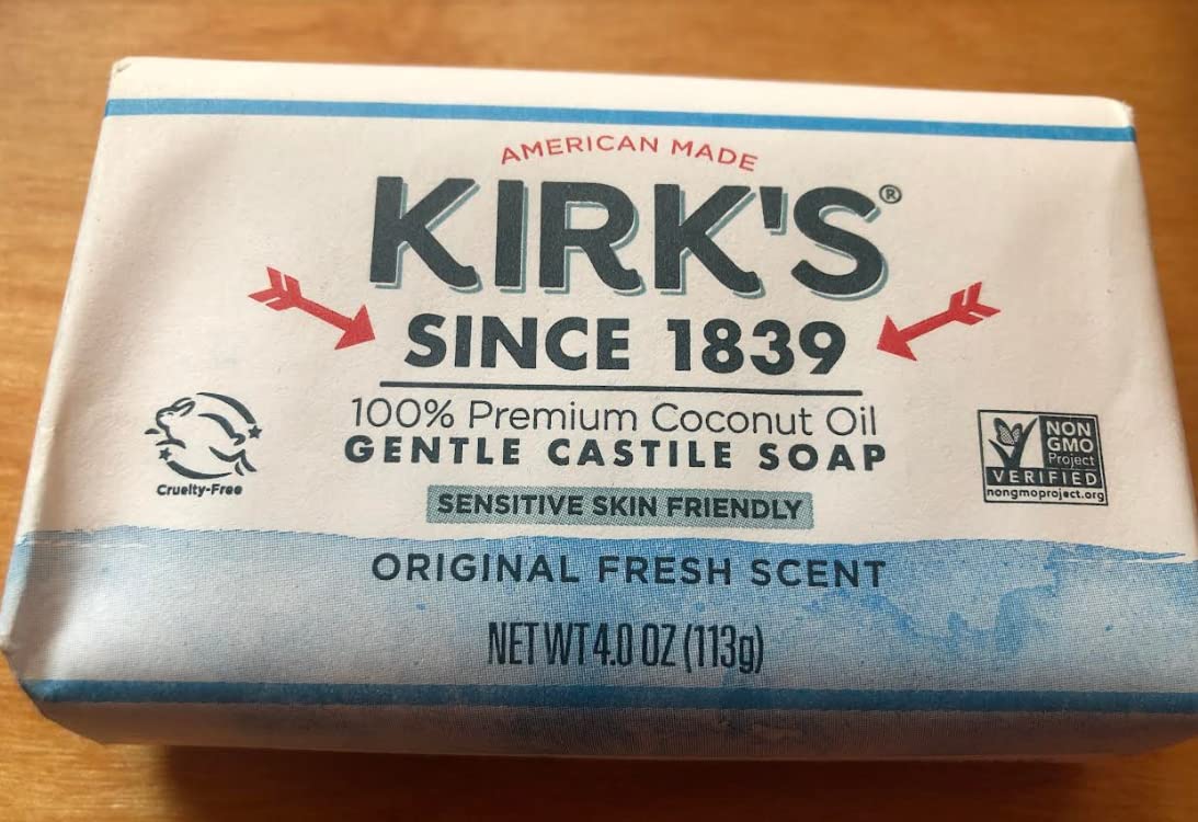 Kirk's Original Coco Castile Bar Soap 4 oz/pack of 3 by GrandpaBrands [Beauty]
