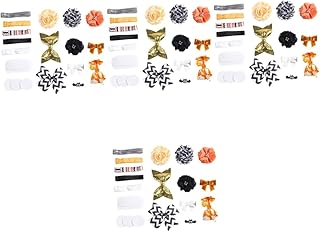 4 Conjuntos Conjunto De Bandana Conjuntos De Roupas Terno Halloween Headwear Pino De Cabelo Dia Das Bruxas Dia Das Bruxas Kit Colorido Dia Das Bruxas Bandana Cocar