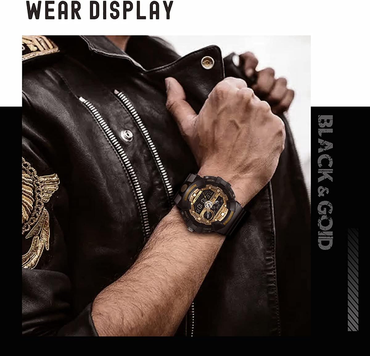 Men Digital Watch for Men Watch Sports Watch Teenagers Watch Digital Analog Dual Display Watches with Light 3 Group of Alarm Waterproof Date Dual-Time Countdown Stopwatch Multifunctional Wrist Watches 5 61igGDDKMXS. AC SL1200