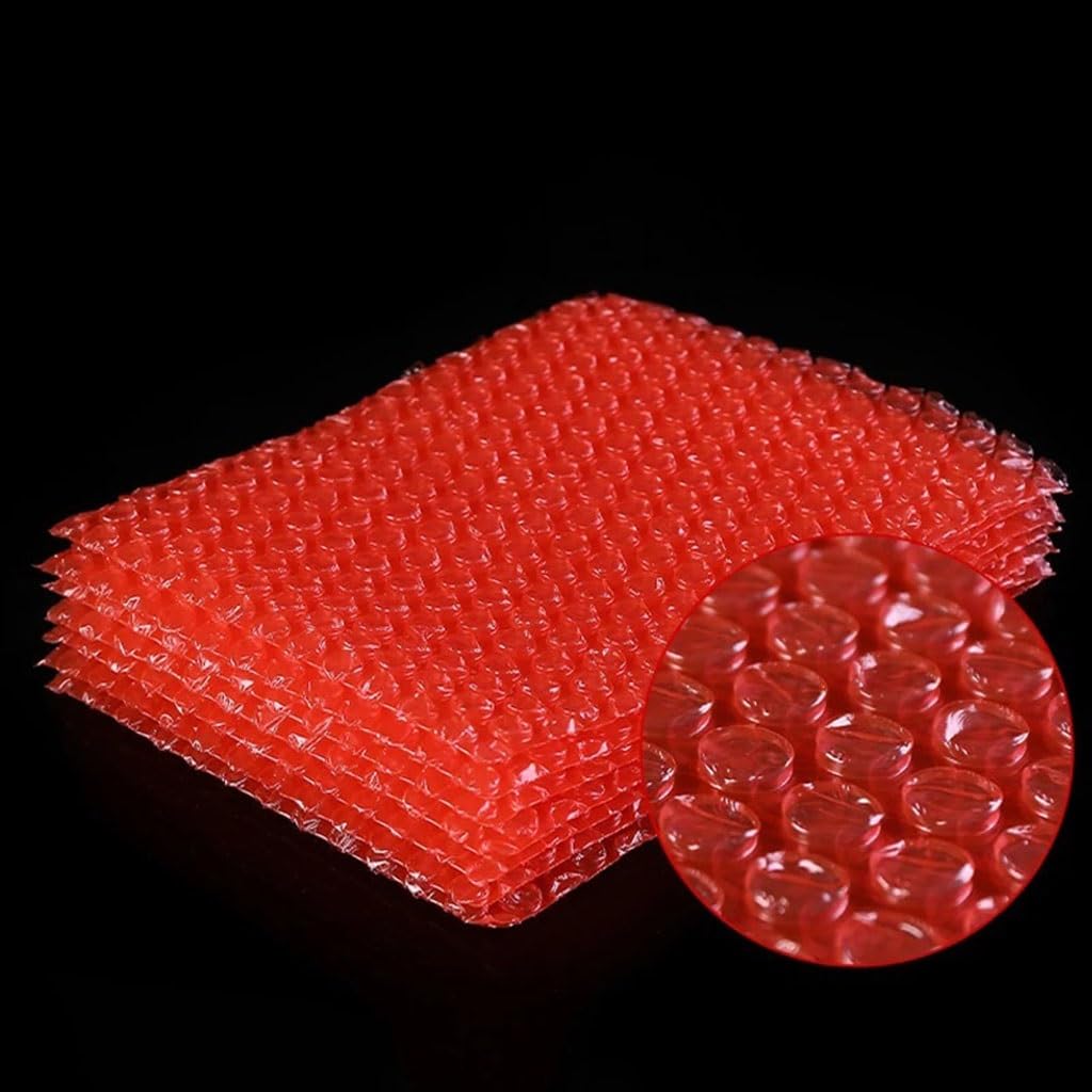 Antistatischer Umschlagbeutel Aus Rotem Luftpolsterschaum | Faltbar, in mehreren Größen erhältlich. Elektronikschutz, staubdicht, wiederverwendbar.(20x30cm 100pcs)