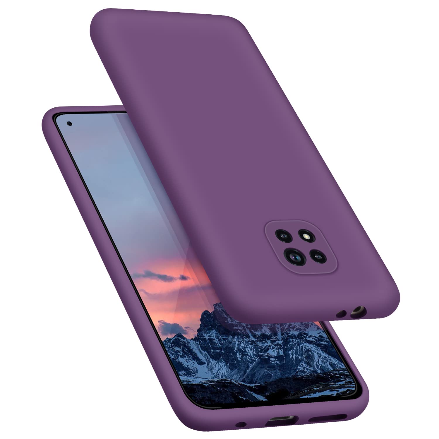 E Segoi Moto G Power 2021 Case, Liquid Silicone Gel Rubber Shockproof Case Soft Microfiber Cloth Lining Cushion Compatible with Motorola Moto G Power