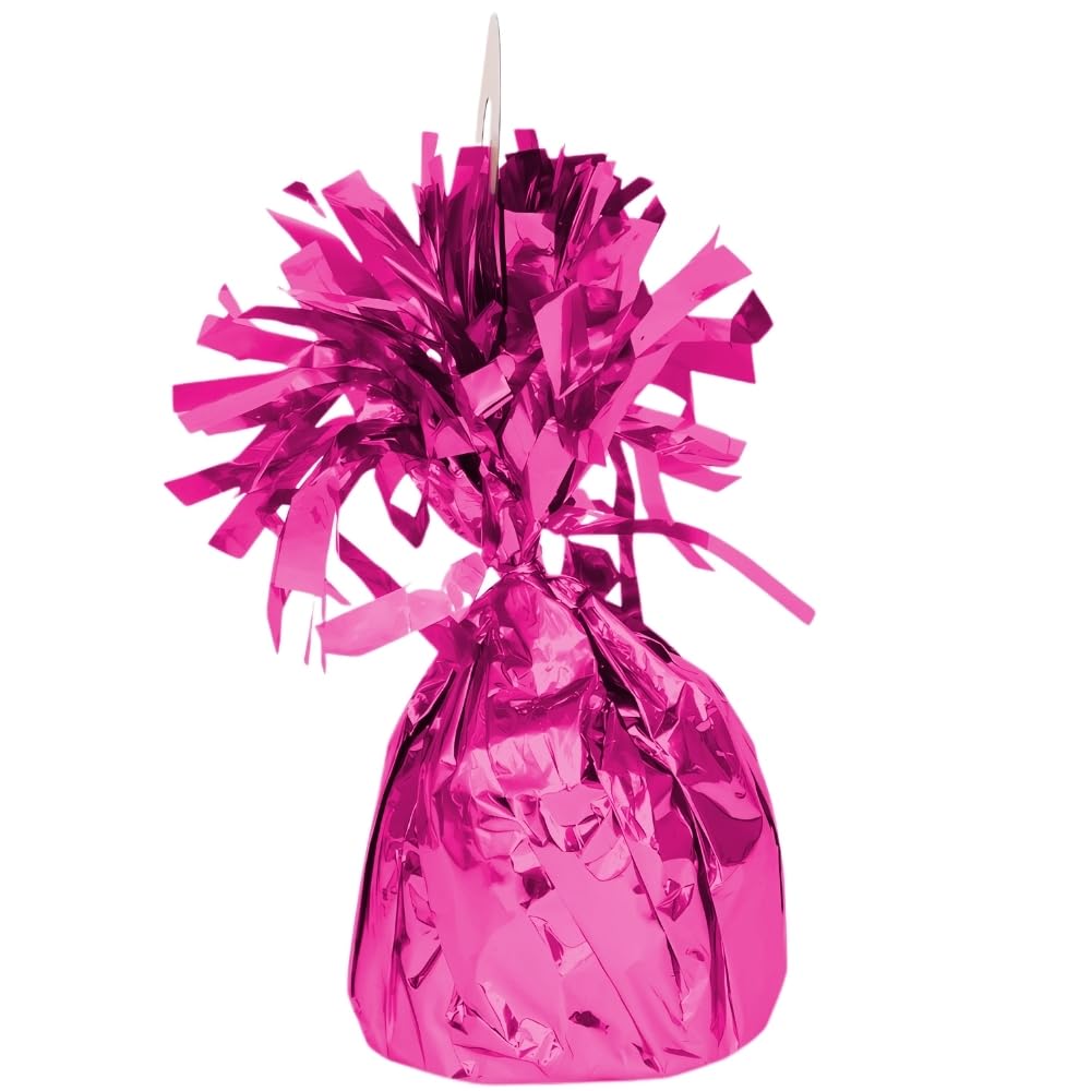 Magenta Foil Balloon Weight (5cm x 13cm) 1 Count - Stylish & Durable Accessory for Party Decorations & Events โ image 1