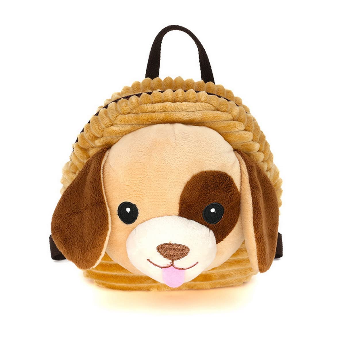 AOOPOO Baby Toddler Safety Harness Backpack Child Kids Cute Cartoon Strap Shoulder Backpack Bag with Reins Leash Rucksack Harness Walkers Tether Belt,for 1-5 Years Old Toddler (Khaki Dog)