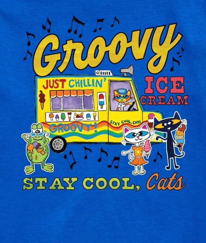 Pete the Cat - Groovy Ice Cream Truck- Toddler and Youth Short Sleeve Graphic3