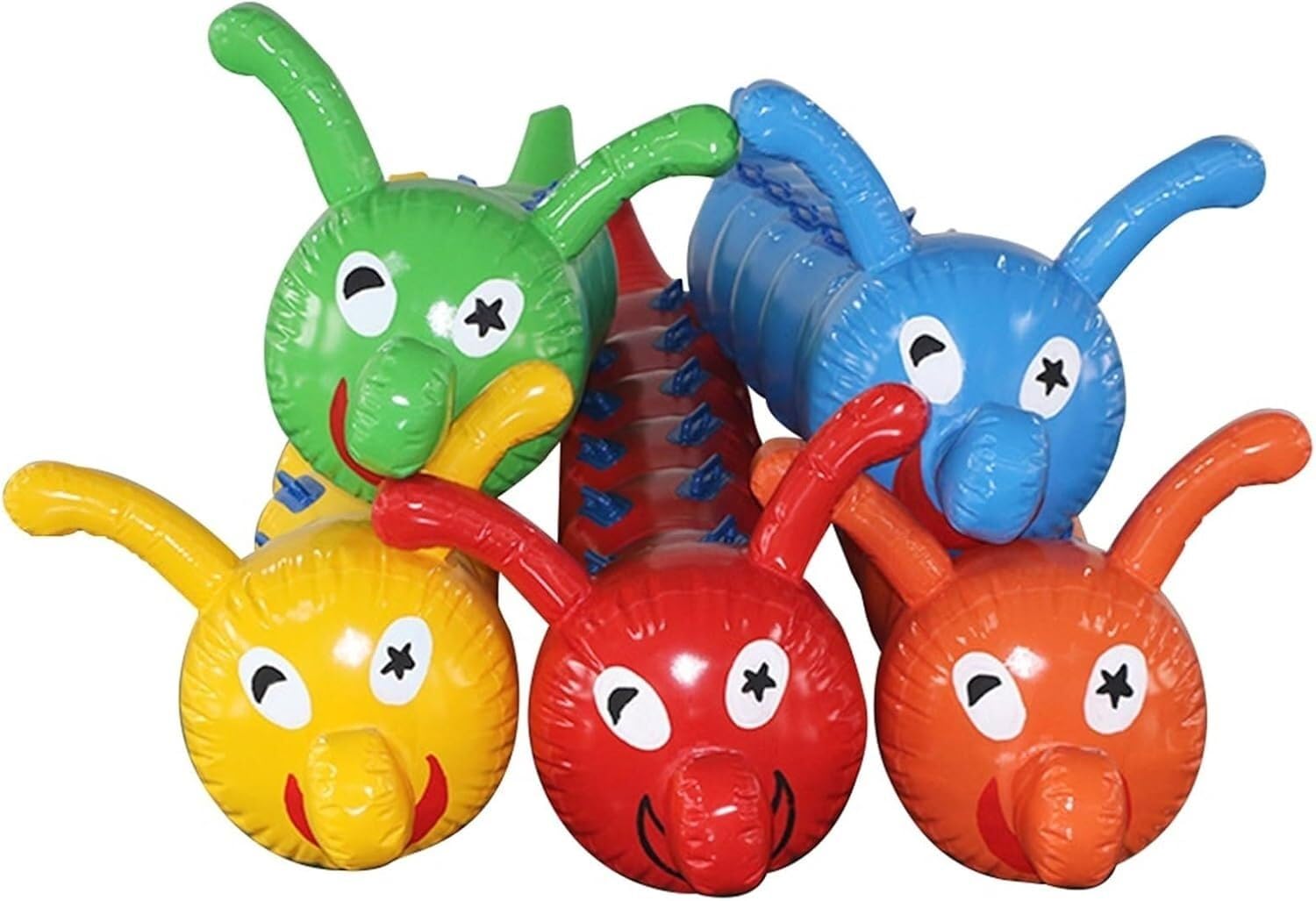 VUIKLCty Inflatable Toy School Fun Games Team-Building Activity Set (1 Set)(Yellow,7 seats)