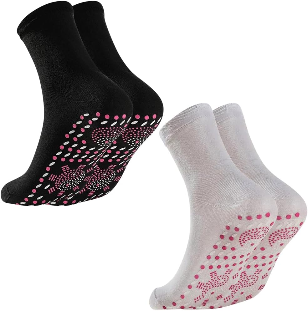 Amazon.co.jp: FOCUSMART 足ツボ発熱ソックス 2足セット 足裏