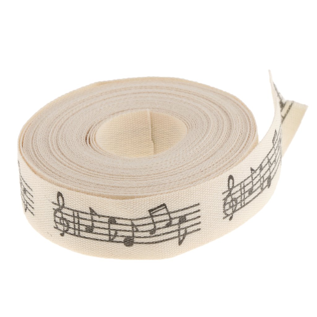 5 Yards Musical Note Printed Fabric Ribbon Gift Package Craft Wedding Decor
