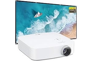 120-Inch Screen Projector for Home Theater and Outdoor Use