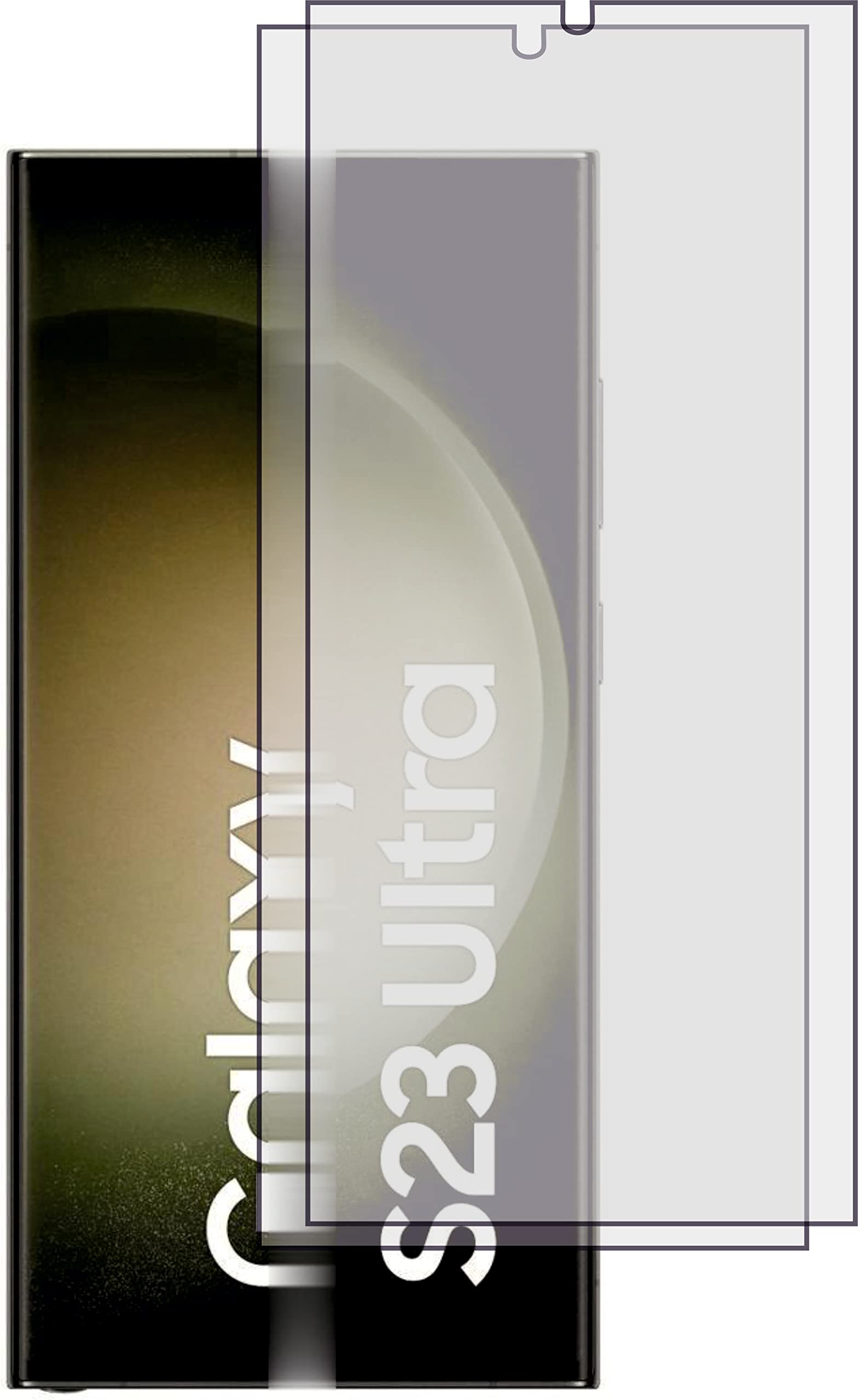 4ProTec 2 x Clear Screen Protectors for Samsung Galaxy S23 Ultra