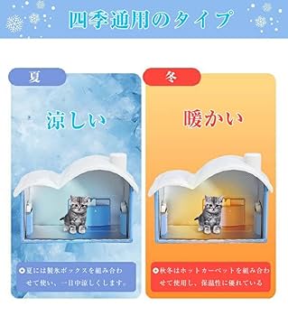 Amazon | SINSESA 氷ボックス付き 猫 ペットエアコンルーム 犬