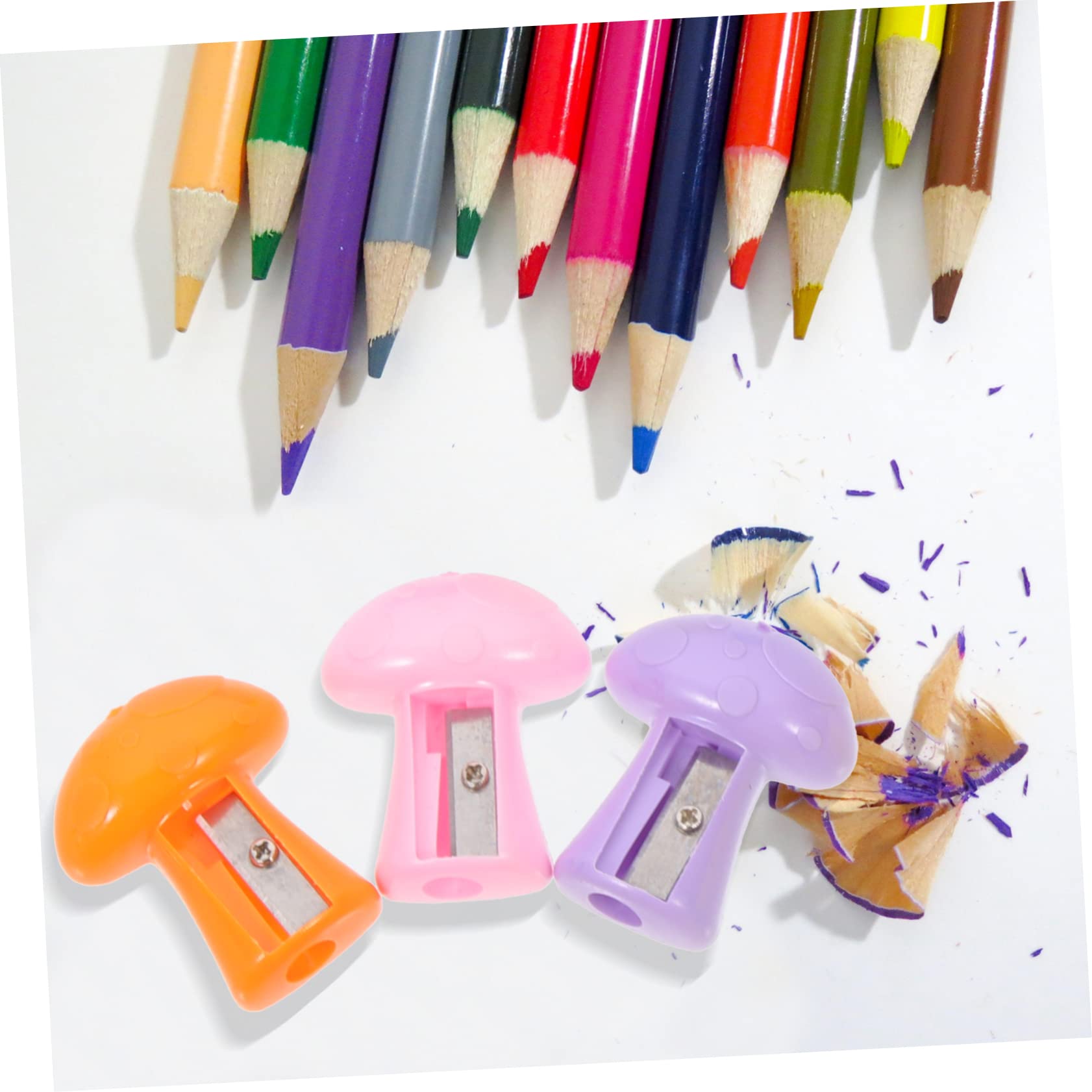 Lurrose 150 Stk Cartoon Bleistiftspitzer Zeichenbleistiftspitzer für das Klassenzimmer dosenspitzer kinder Mini für Kinder Schulbedarf Plastik