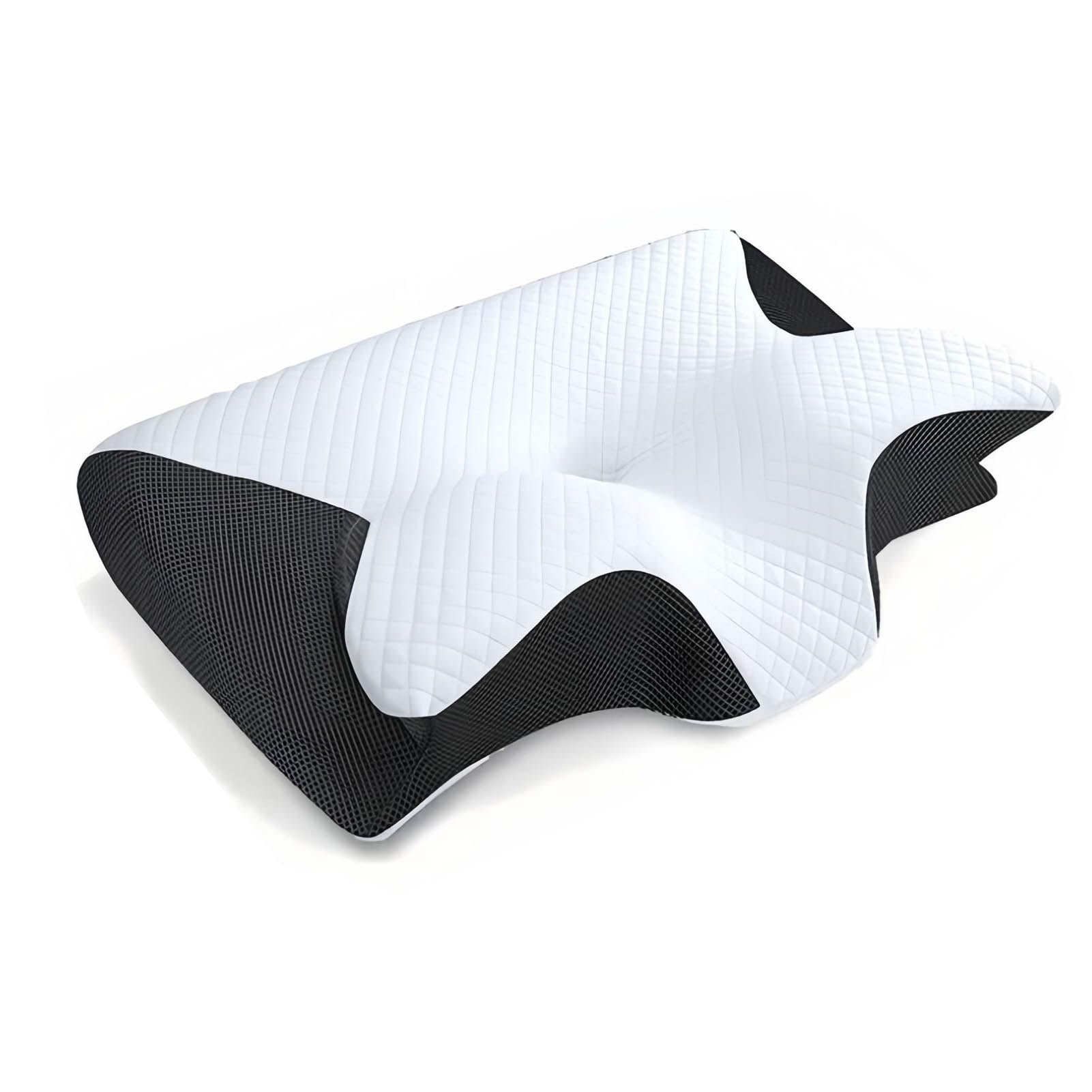 HGTRH Neck Pillows For Pain Relief Sleeping, Cervical Neck Pillow Side Sleeper, Ergonomic Butterfly Neck Pillow, 3D Memory Foam With Slow Rebound for Cervical Support Dark Grey