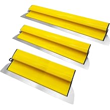 3 Pcs Drywall Skimming Blade Set, 16+24+32 Skimming Blade | With Ergonomic Body, 0.4mm Stainless Steel Blade Drywall Trowel for Plasterboard and Wallboard