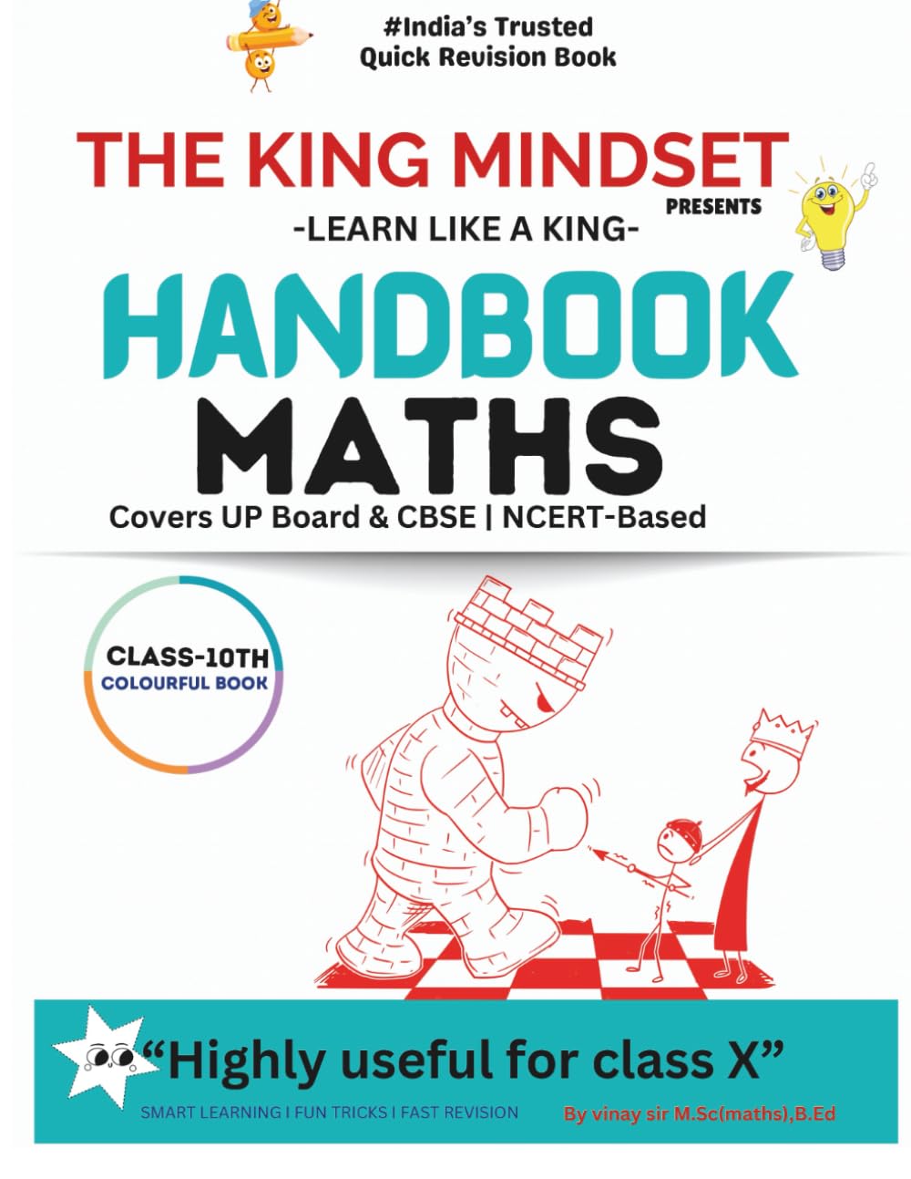 Mathematics Handbook for class 10th | THE KING MINDSET | UP BOARD I CBSE BOARD BOOK I NCERT MATHS | PREVIOUS YEAR PAPER: THE KING MINDSET PRESENTS HANDBOOK FOR CLASS 10 | COMPLE NCERT MATHS GUIDE WITH