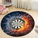 qingci Wohnzimmer Studie Teppich Schlafzimmer Badezimmer Bodenmatte 180Cm Darts