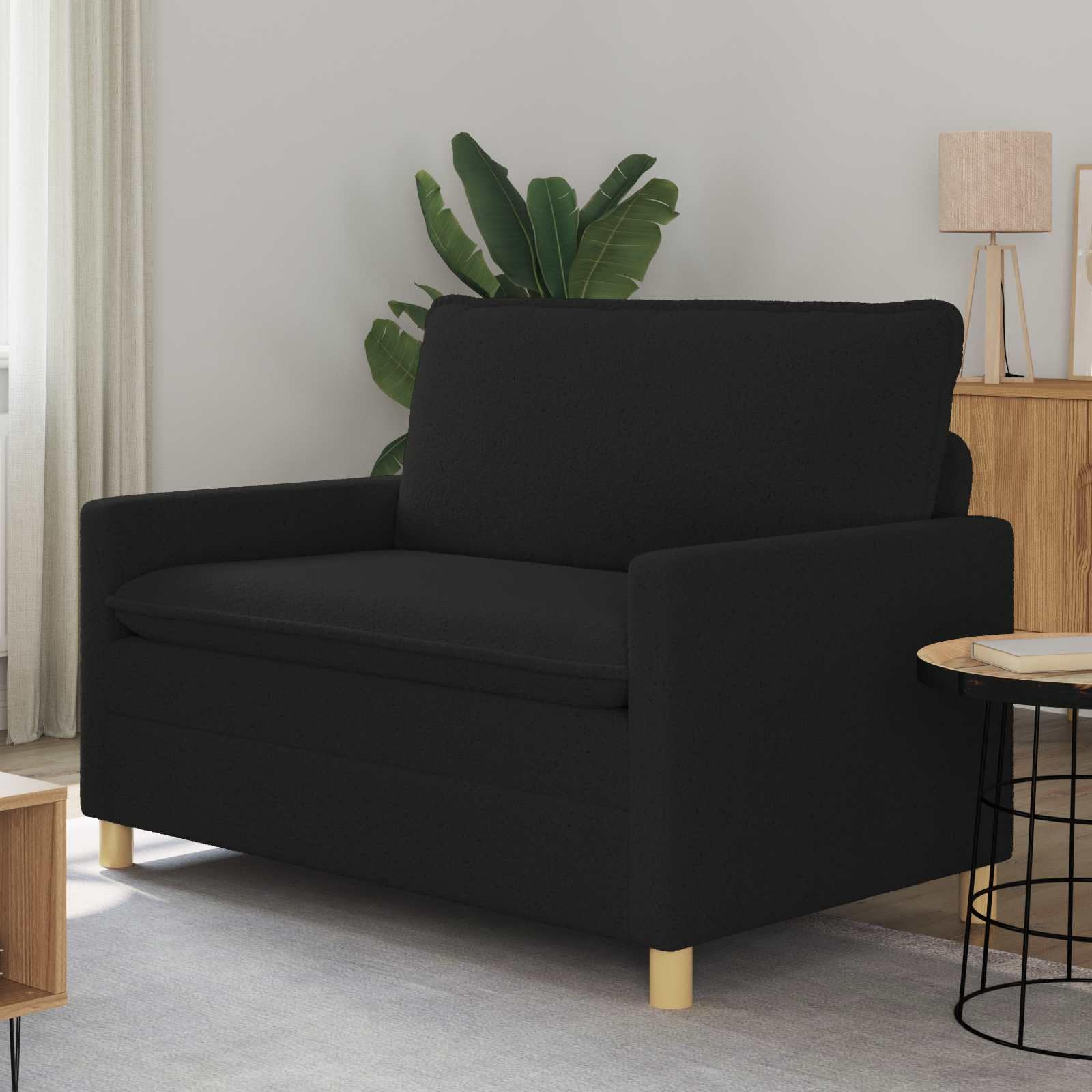 Sofá Negro 126 x 81 x 87,5 cm Tela
