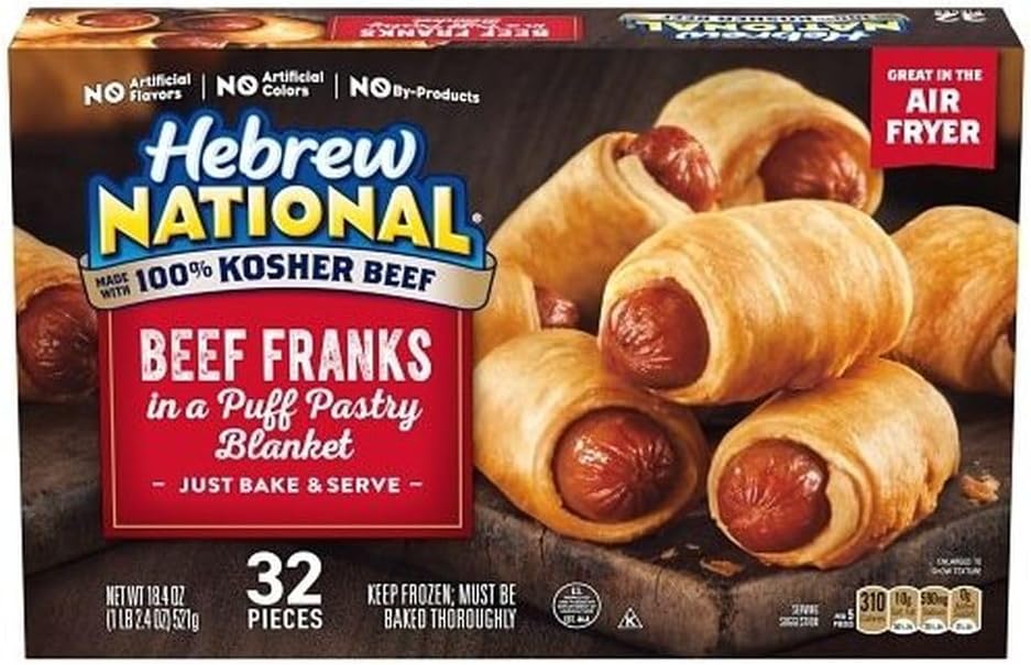 Beef Franks in a Blanket, 18.4 Ounce -- 6 per case.