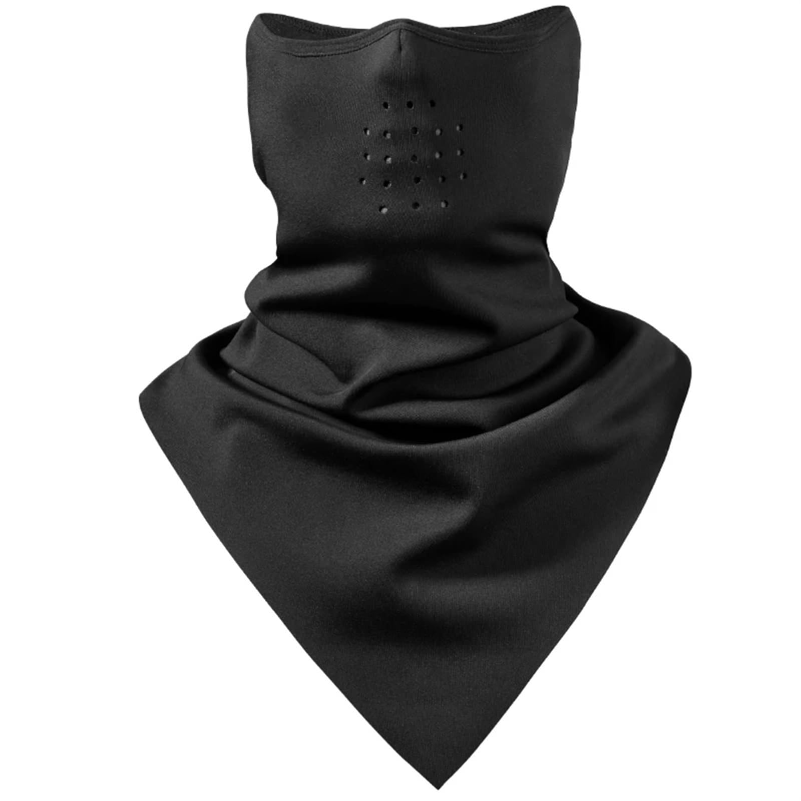 Sottocasco Caldo Maschera Invernale for Ciclismo, Calda, Antivento, in Pile, Termica, Traspirante, for Bici, Attrezzatura for Bicicletta, Accessori Sportivi(Black)