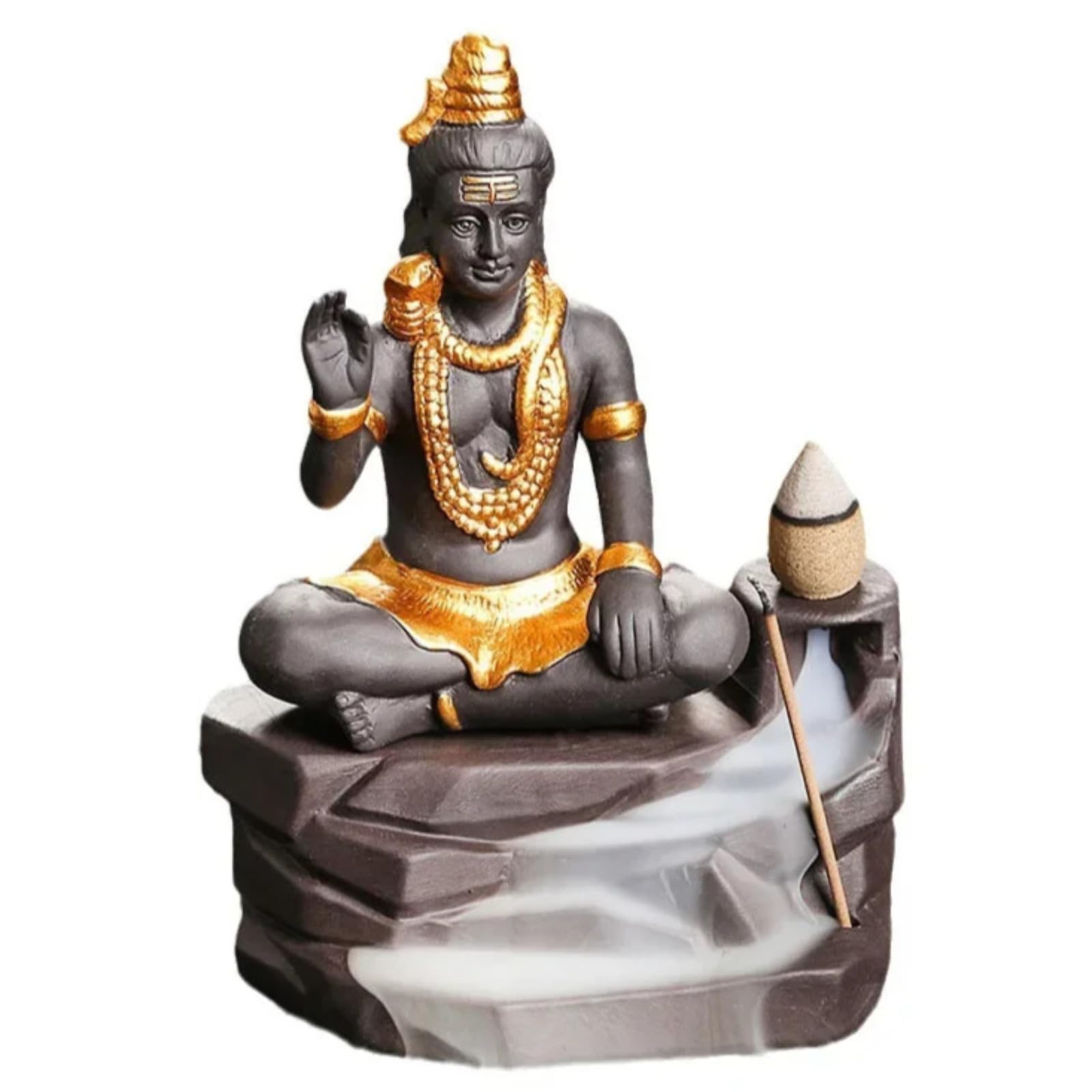 Encensoir Shiva Bouddha sables violets pour vos séances de yoga et de méditation