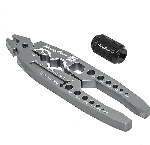Hobby Fans Alicates de amortiguador de metal, abrazadera de bola de varilla y llave de rótula, juego combinado de herramientas RC multifunción para