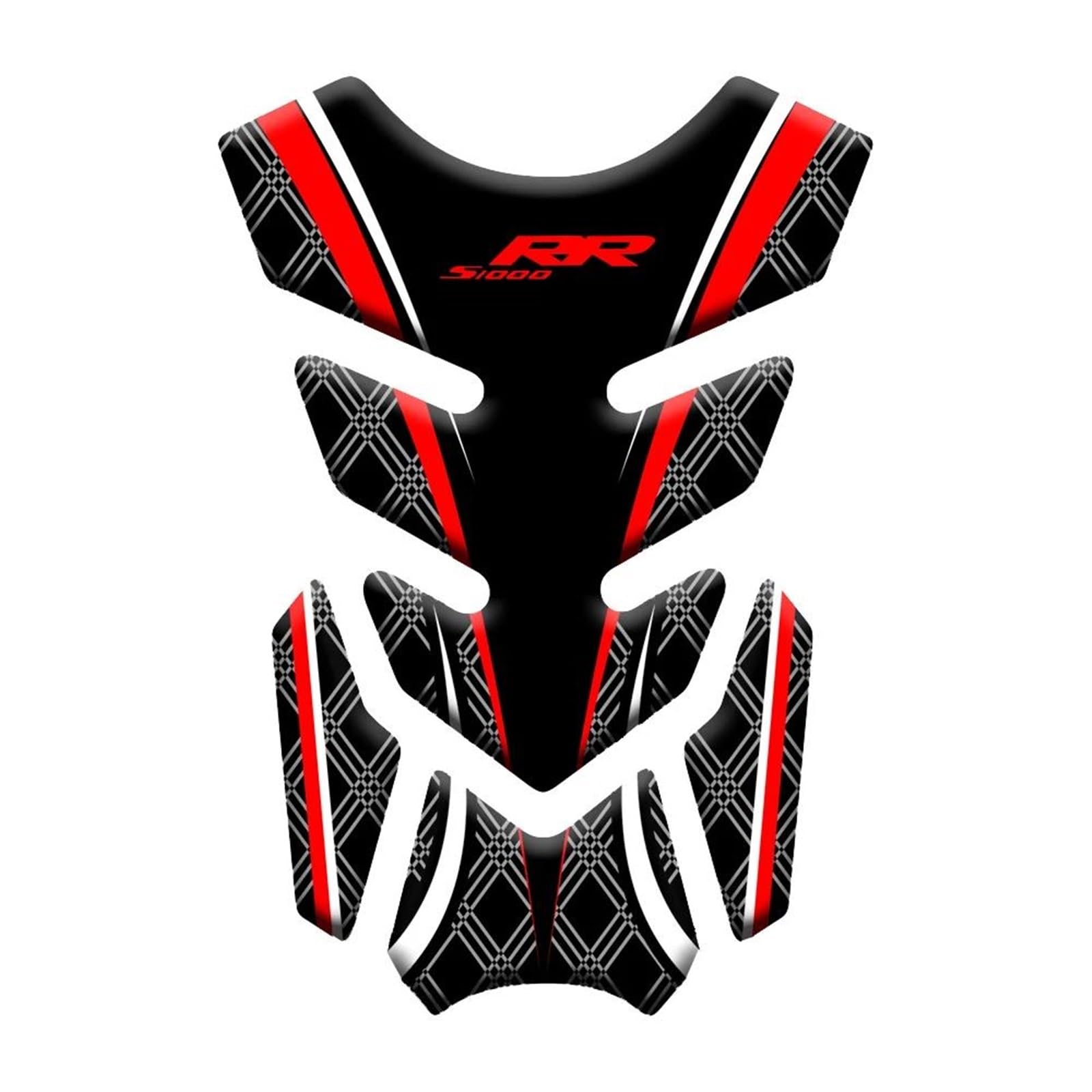 Jganrf Red 3D Motorcycle Stickers Decals Tank Pad Protector Emblem Badge Accessories For S1000rr S 1000Rr 1000 Rr