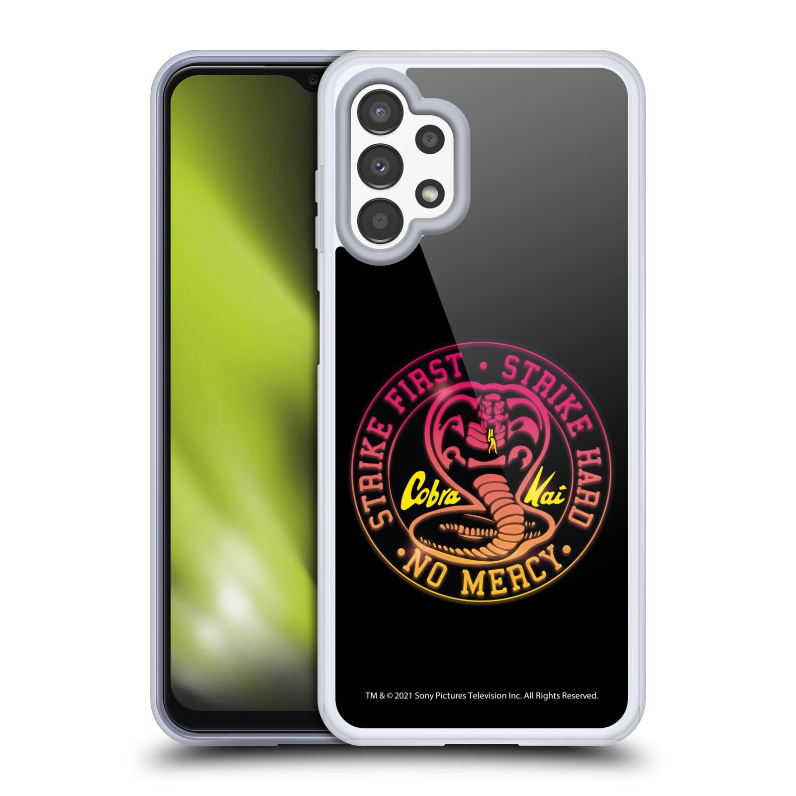 Cobra Kai funda Galaxy A13 de gel suave con logo Strike Hard 7