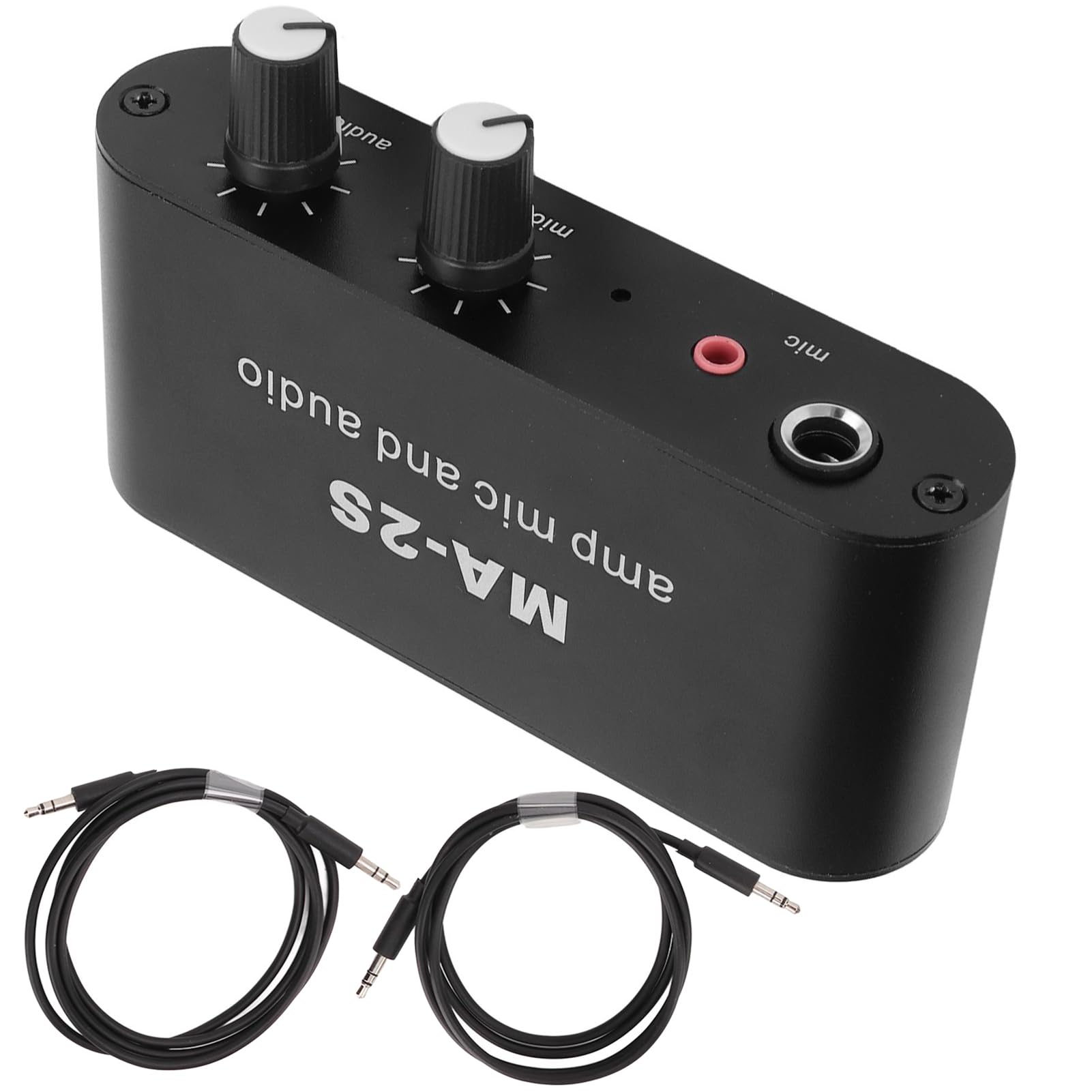 Stereo-Audio-Vorverstärker, 3 Ausgangsanschlüsse Audio-Mikrofonvorverstärkermodul Kopfhörer-Reglerverstärker Dual-Op 3,5-mm-Schnittstelle Universal, Für Besprechungen Und Lautsprecher
