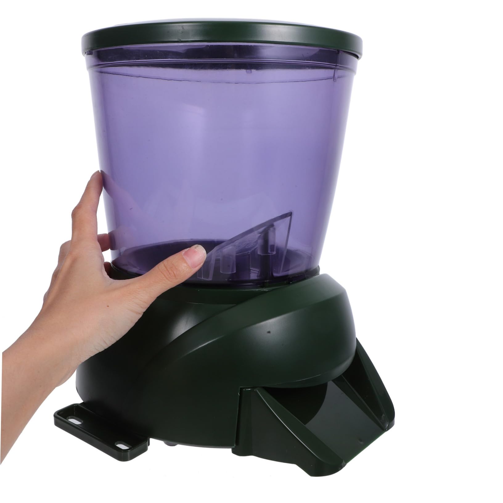 Mipcase Alimentador Automático para Peces Pantalla LCD, Dosificador de Comida para Acuarios y Estanques
