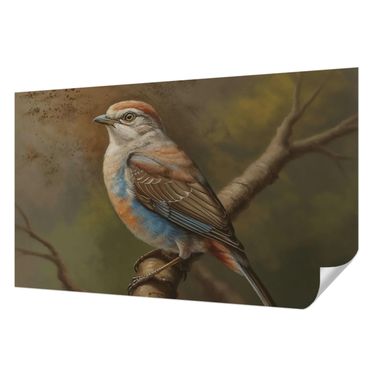 Papier Peint Adhésif Haute Qualité Tulup 416x254 cm Motif Oiseau Résistant aux Taches